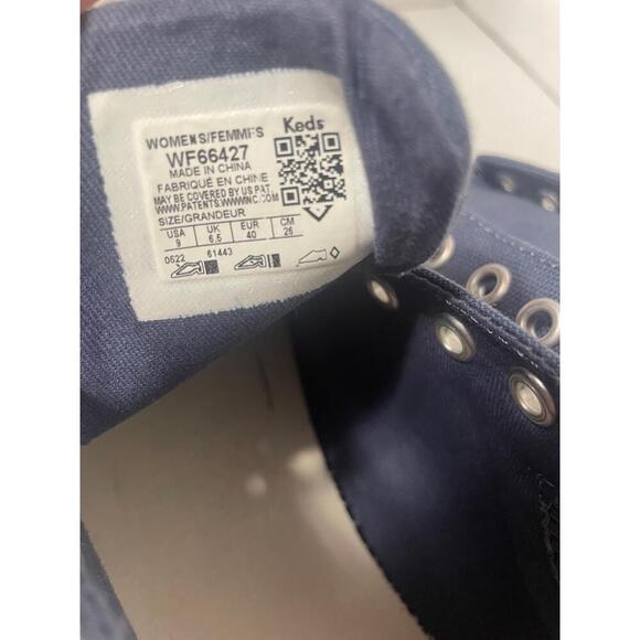 Keds Jump Kick Rib Knit Lace
Up Sneakers Navy Canvas size 9 - Picture 8 of 8